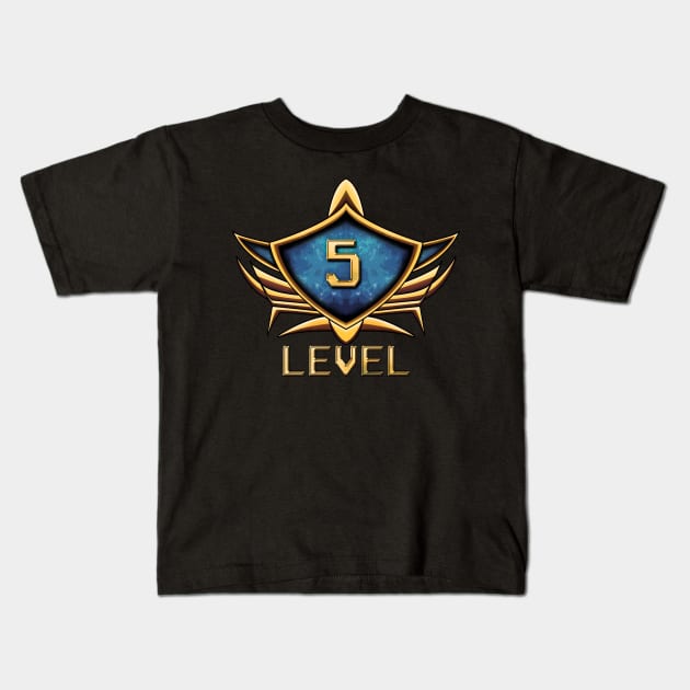 Level 5 Kids T-Shirt by PaunLiviu
